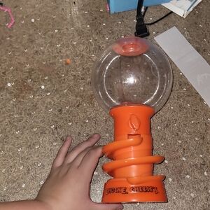 Chuck E. Cheese's Orange Spiral Gumball Machine Toy